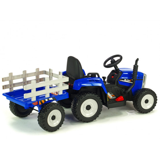 Blow MX-611 traktor s vlekem a 2.4G dálkovým ovládáním, MODRÝ